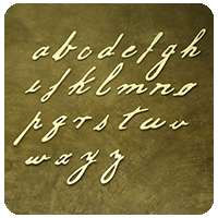 รูปตัวอักษรติดผนัง เซรามิค รุ่นตัวเขียน สีขาว